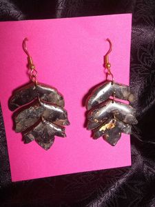 Leaf Design Dangle Earrings