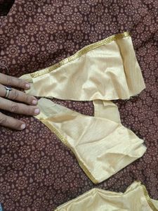 Elegant Gold Embroidered Blouse