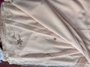 Zardosi vintage White Embroidered Saree