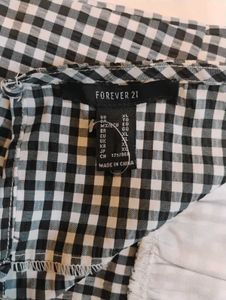 Gingham Tube Crop Top
