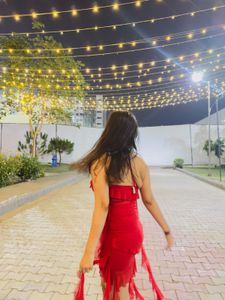 Stunning Red Ruffled Dress