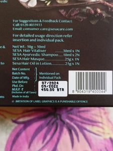 Sesa Hair Spa Kit