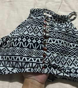 Chic Bralette Top - Aztec Print