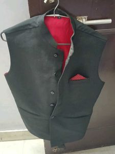 Men's Black Waistcoat