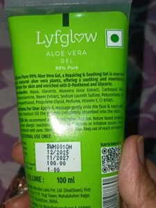 LyfGlow Aloe Vera Gel 100ml