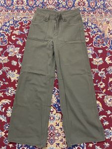Olive Green Wide Leg Pants