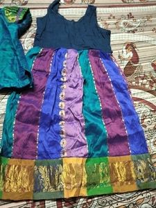 Colorful Patchwork Dress &amp; Top Set
