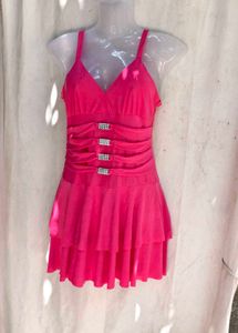 3110. Hot Pink Embellished Mini Dress