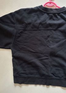 Zara Black Crewneck Sweatshirt