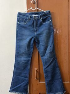 Women's Blue Flare Jeans
