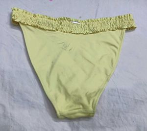 Yellow Smocked Bikini Bottom 💚