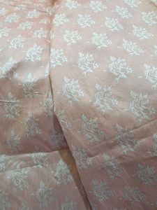 Pink Floral Print dress material