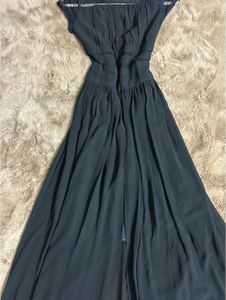 Maxi Black Dress With Slit