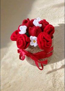 Crochet Flower Basket