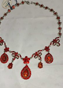 Stunning Red Gemstone Necklace