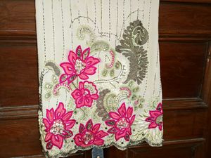 Handwork Threadwork Georgette Kurti
