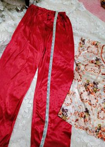 Very Fancy Floral Satin Night Dress