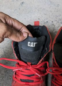 CAT Men's Red Mid-Top Sneakers 👟
