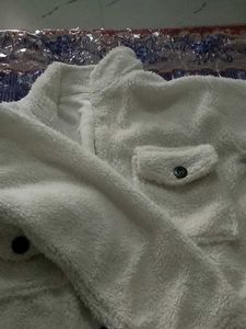 Cozy White Teddy Fleece Jacket