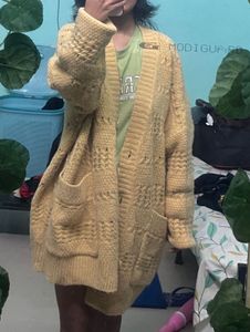 Korean Yellow Knit Cardigan