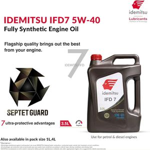 Idemitsu IFD7 5W-40 SN/A3B4 Full Synthetic Engine