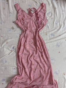Sweetheart Floral Print Midi Dress