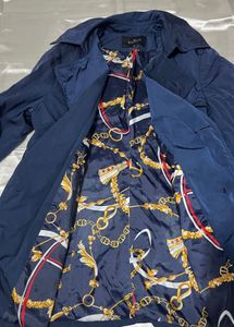 Stylish Blue Trench Coat
