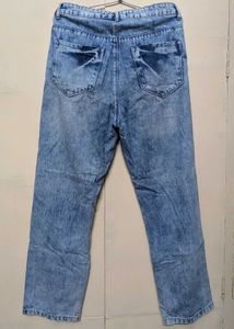 Straight Light-Acid Wash Jeans