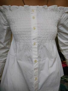 White Bardot Top