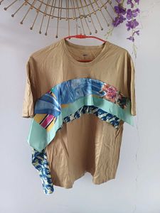 Unique Upcycled Graphic T-Shirt