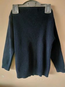 Classic Navy Blue Button-Up Cardigan