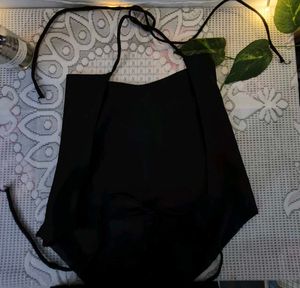 Elegant Black tie up top