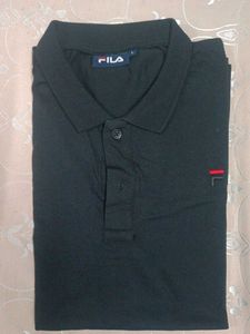 Classic Fila Black Polo Shirt