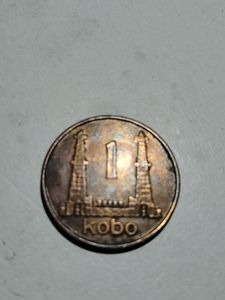 Year 1973 Nigerian Coin One Kobo