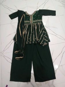 Green Embroidered Kurti