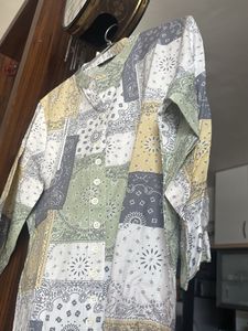 Patchwork Print Kurta