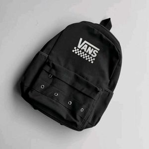 Vans Black Checkerboard Backpack