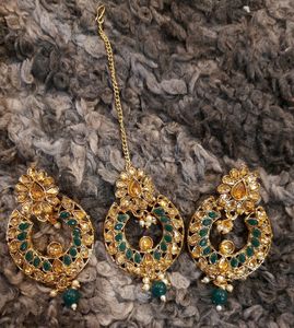 Heavy Earings With Maangtika 🛍