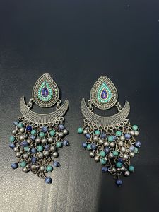 Boho Chandelier Earrings with Beads