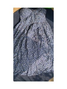 Blue Polka Dots A Line dress