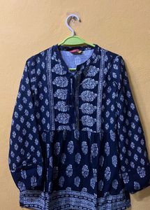Beautiful Navy Blue Printed top