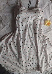 Cute Floral Print Mini Dress