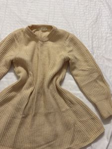 Cream Knit Dress