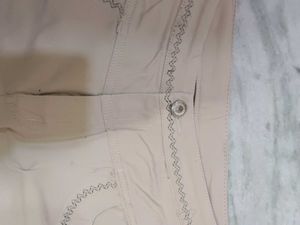 Beige Casual Pants