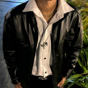 Black Faux Leather Jacket