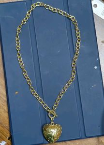 Gold Heart Pendant Necklace