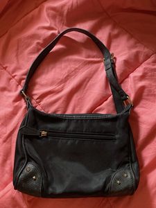 Black Handbag with Adjustable Strap