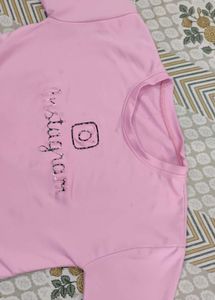 Pink Instagram Graphic T-Shirt