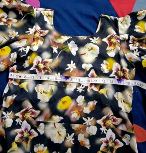 Floral Black Frock