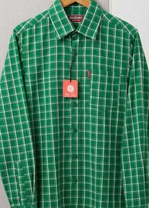 Green Plaid Button-Up Shirt